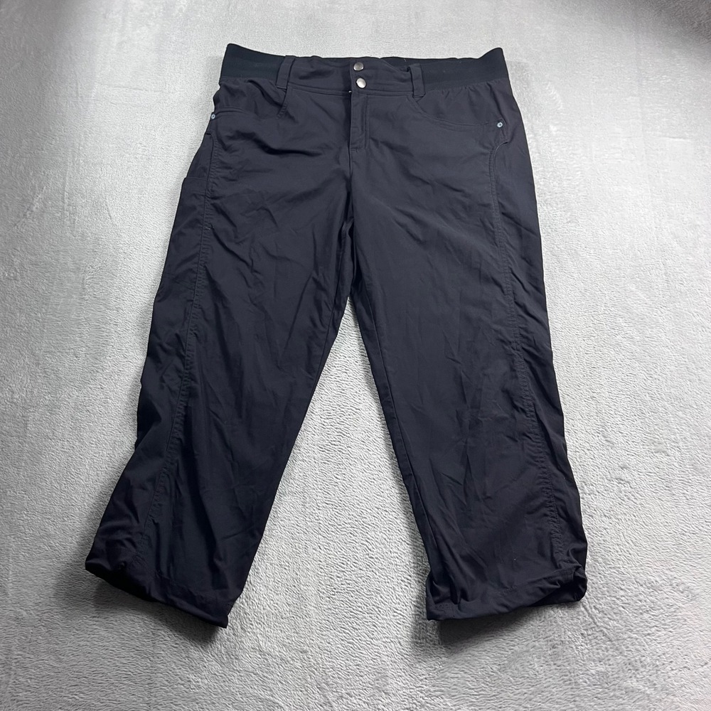 Title Nine Clamber Capri Pants Womens 12 Black Hiking Outdoor Activewear
